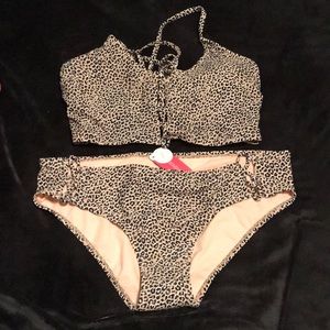 Xhilaratiom cheetah bikini set.